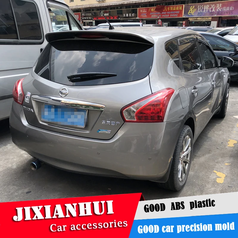 Спойлер для Versa 2011-2015 Nissan Tiida спойлер из АБС-пластика цвет заднего крыла