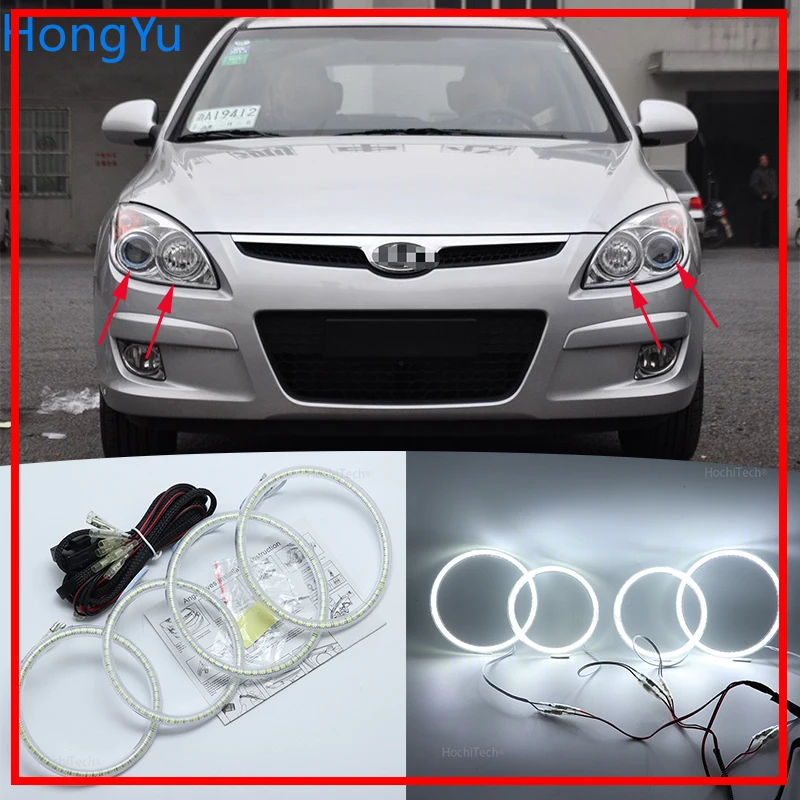 Для Hyundai i30 2008 2009 2010 2011 Супер яркий белый цвет 3528 SMD комплект светодиодов глаза
