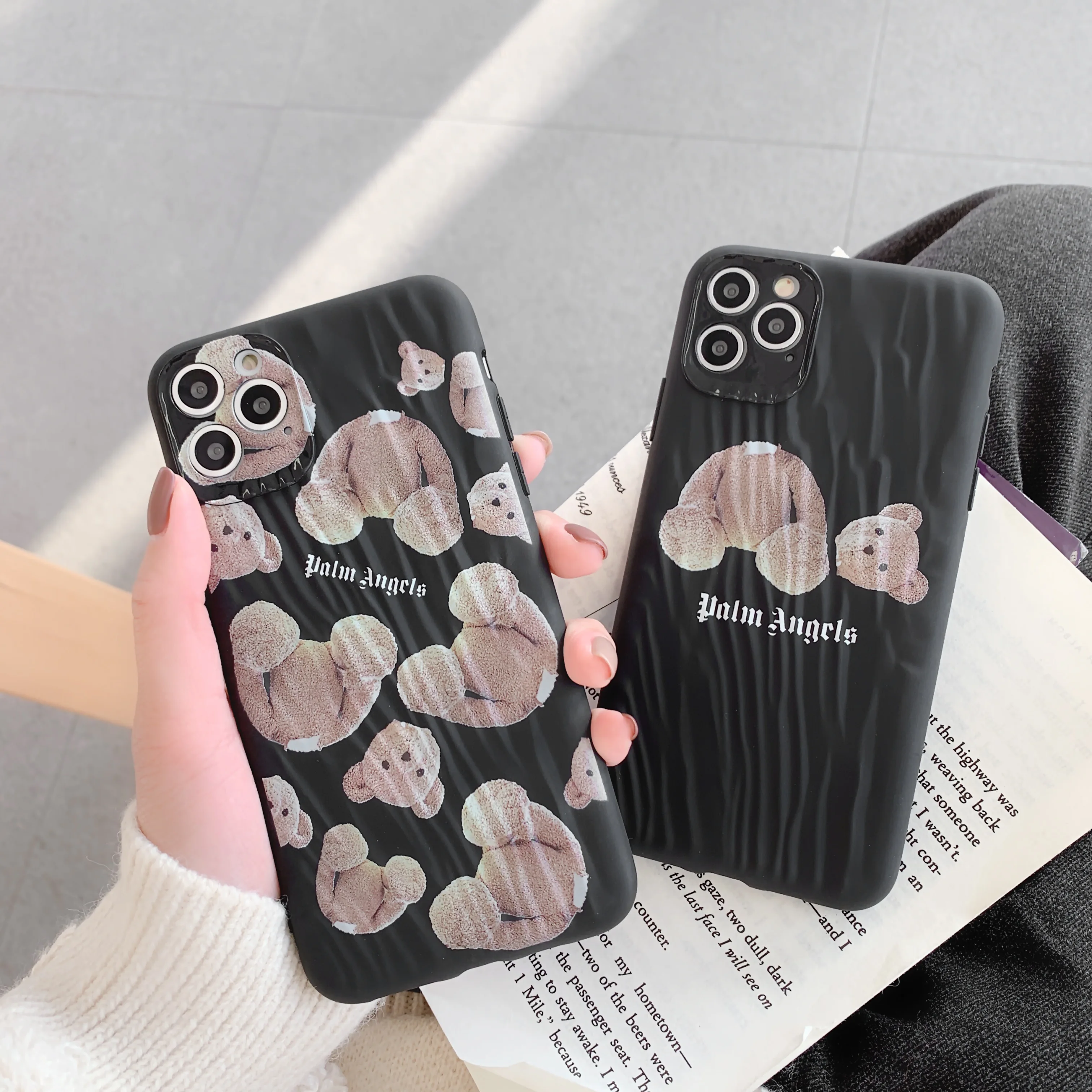 

Quicksand Graffiti Unicorn Cartoon Schoolgirl Phone Case Gift For Texture Cover for IPhone 11 Pro X XR XS Max 7 8 6 6s Phone