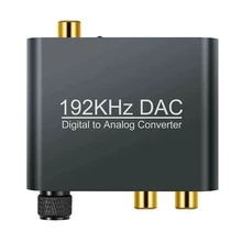 ЦАП Цифровой оптический Toslink коаксиальный в аналоговый L/R RCA аудио адаптер конвертер 3,5 мм цифро-аналоговый аудио усилитель преобразователи