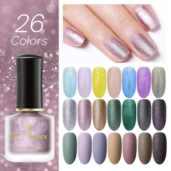 

BORN PRETTY Matte Nail Polish Black Nail Art Polish Fast Dry Nails Varnish Colorful Nagellack Decorations Tips 6ml