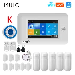 MULO PG106 Safe Alarm System Security with Wireless Siren Motion Sensor Smart Home TUYA Remote Control
