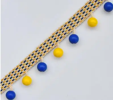 C 1M curtain tassel fringe trim beaded ribbon for sewing curtain lace accessories home textile DIY Decoration - Color: C