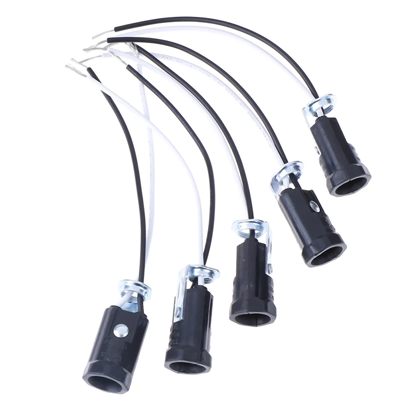 5Pcs 20cm Candelabra Base E12 Lamp Holder Light Sockets Keyless Wire Leads Accessories Bulb Lighting Replacement Parts | Лампы и