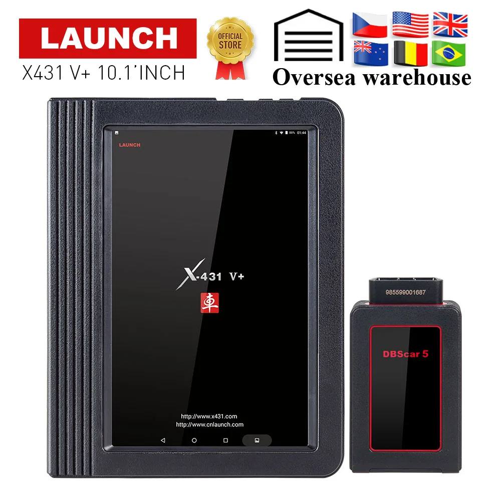 LAUNCH X431 V Plus 10," дюймовый Wifi/Bluetooth автоматический диагностический инструмент с 2 летним бесплатным обновлением X431 V+ Автомобильный сканер