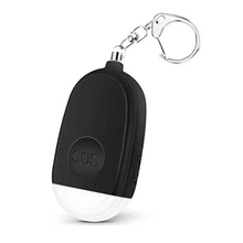 Porte clés alarme personnel 130db, réveil avec lampe de poche LED d'urgence, alarme de sécurité pour femmes, filles, personnes âgées
