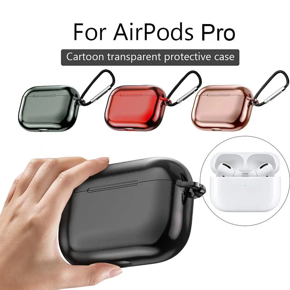 Для Apple AirPods Pro беспроводной зарядный чехол с гальваническим покрытием защитный