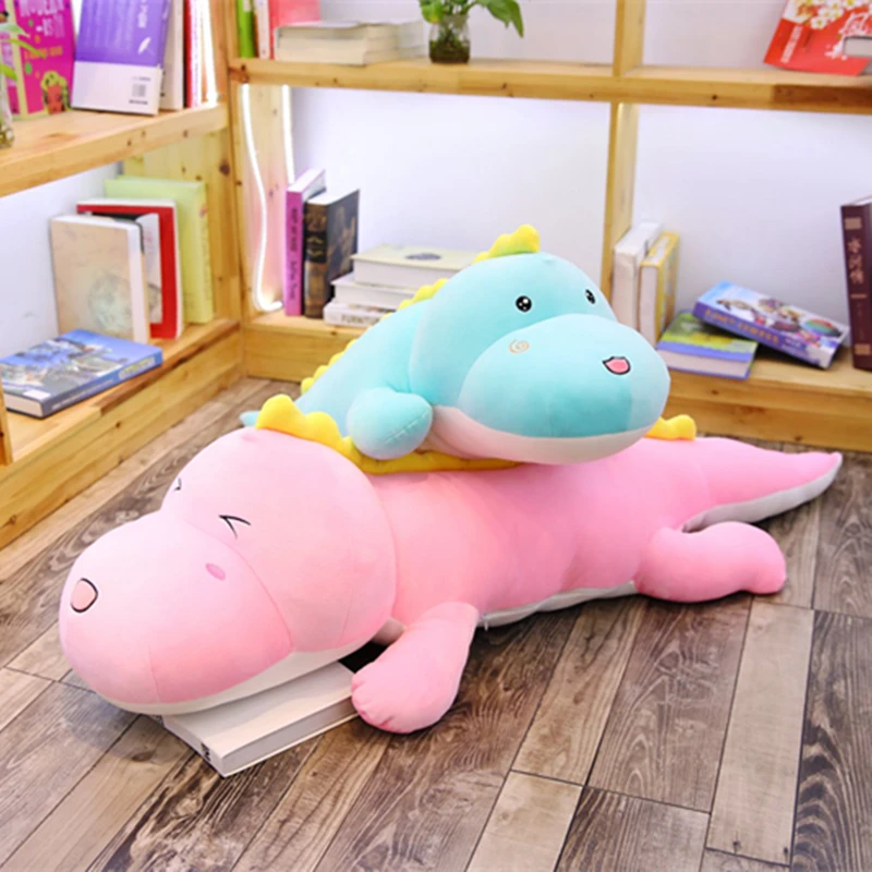 Huggable Новинка большой размер длинный милый динозавр плюшевая игрушка мягкие
