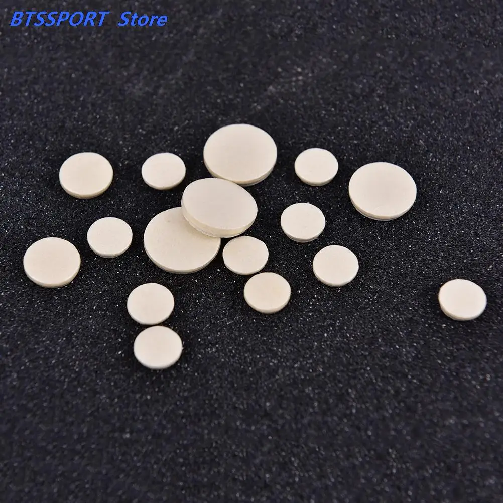 

17 шт. кларнет кожаный коврик для ключей белый музыкальный деревянный Ветер Музыка сменный прибор 17,2 мм 15,3 мм 11,8 мм 10 мм белый