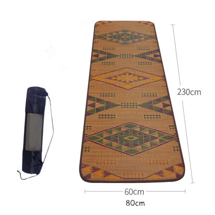 

Rush Floor Mat for Yoga, Pilates, Stretching, Meditation, Buddhism,Floor & Fitness Exercises Rectangle Tatami Mat with Carry Bag