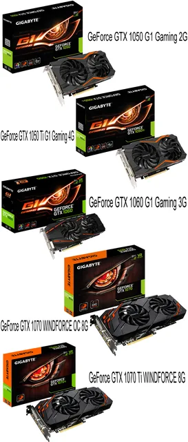 Gigabyte Geforce Gtx 1050 Windforce Oc 2g G1 Gaming Gigabyte