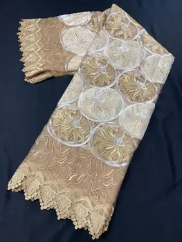 

High Quality Nigerian Lace Fabrics 2020 white African French Net Lace Fabric Embroidered Tulle Mesh Lace