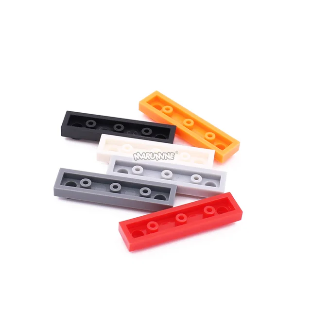 Marumine Building MOC Assembles Particles 92593 Plate Modified 1x4 With 2 Studs Without Groove Parts 30PCS Educational Brick Toy 5