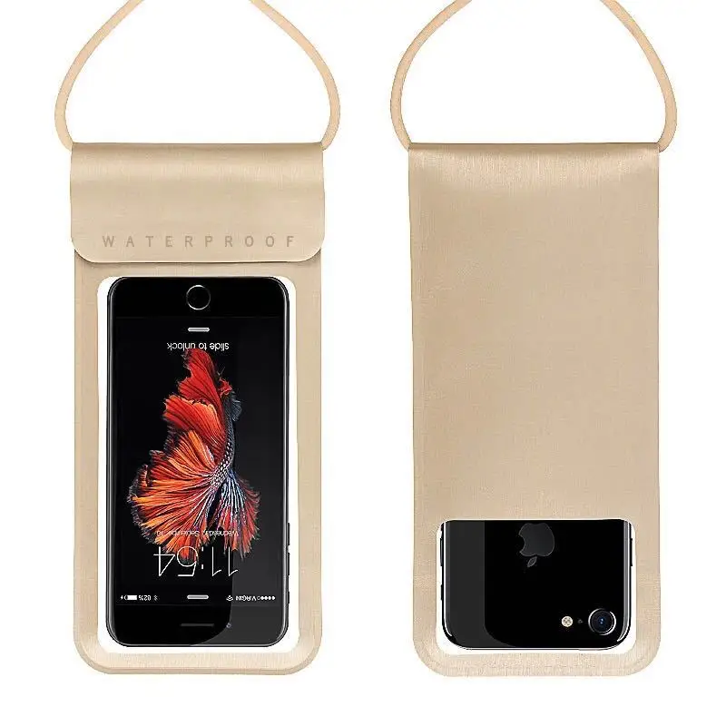 

Waterproof Phone Case Cover Touchscreen Cellphone Dry Diving Bag Pouch with Neck Strap for 5-6 inches mobile phone