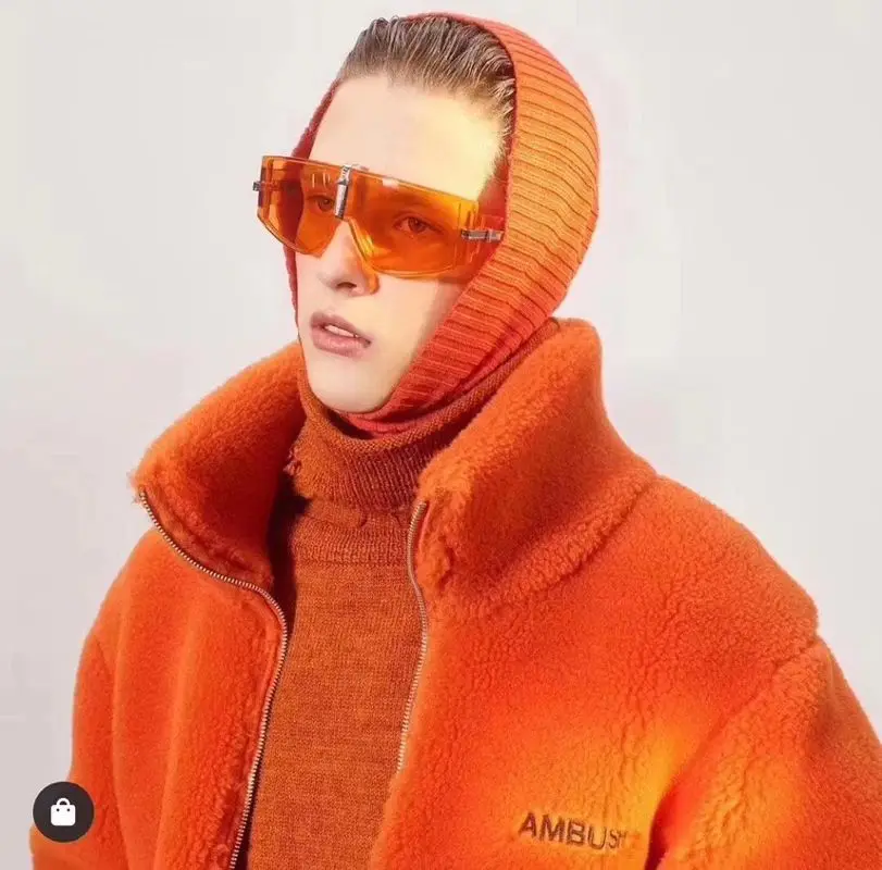 

AMBUSH Jacket Thick Fur Lined Coats Parkas Fashion Faux Fur Lining Corduroy Bomber Jackets men women AMBUSH jackets