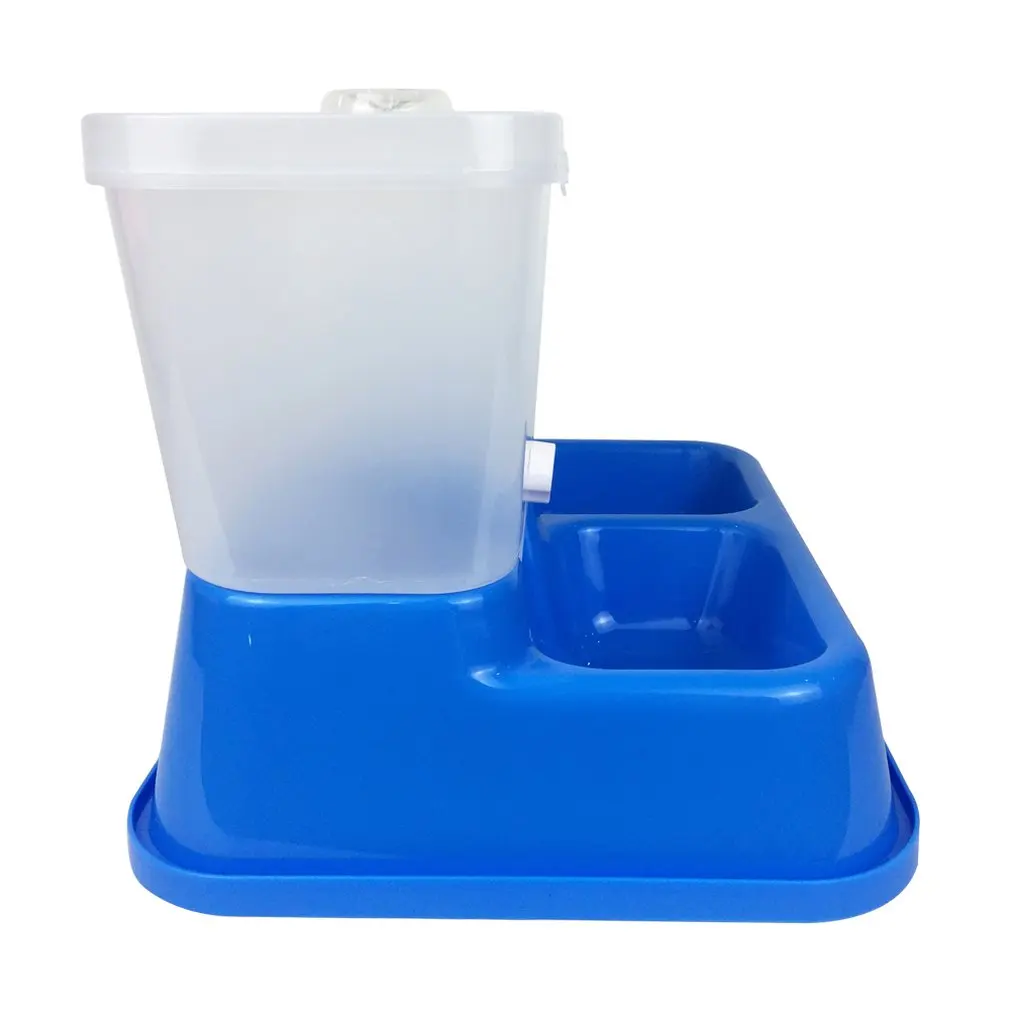 Pet автоматический дозатор воды питатель кошка дозатор воды для собак миска для собаки, домашних животных еда медленная еда Чаша Блюдо для еды миска для домашних животных - Цвет: blue