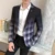 Men Blazer 2020 Spring New Colorblock Plaid Blazer Men Slim Casual Man Blazers Wedding Business Party Clothing Dress Men Coats