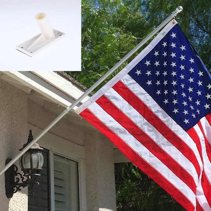 Anti Rust Flag Pole Holder Wall Mounted For Garden Outdoor Patio