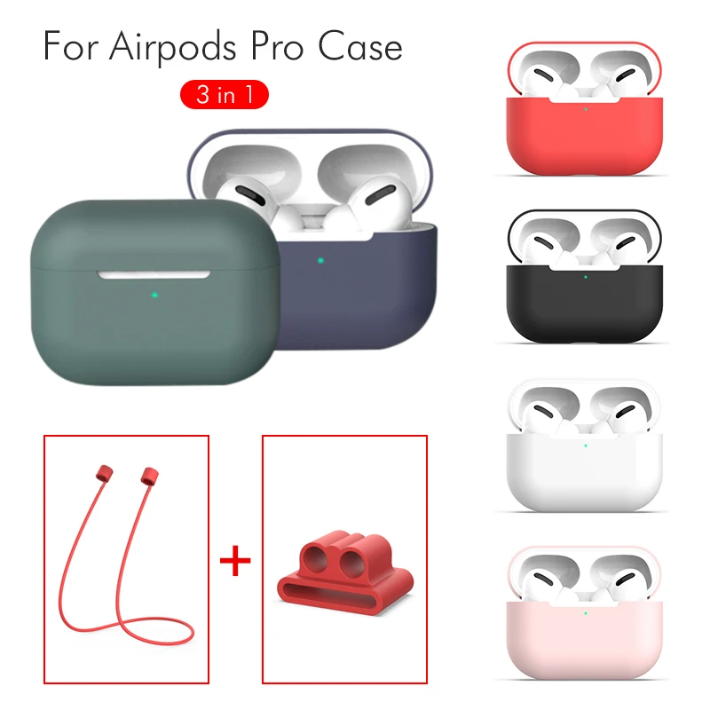 3 в 1 чехол для наушников для Apple AirPods Pro чехол s беспроводные Bluetooth наушники Fundas для Airpods 3 защитный чехол ремешок