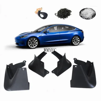

Fit For Tesla Model 3 Model3 2016 2017 2018 2019 2020 Mudflaps Splash Guards Mudguards Front Rear Racing Sport Mud Flap 4Pcs/Set