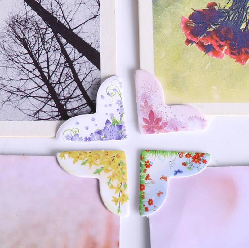 5/ 6 sheets Album corner sticker farmhouse style DIY Scrapbooking