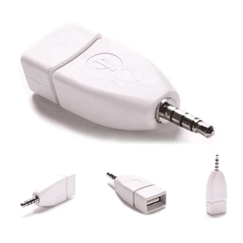 

Converter Adapter USB 2.0 Female to 3.5mm Male AUX Audio Durable Car Plug Jack