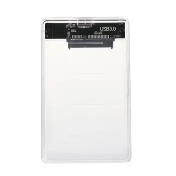 

USB3.0 Hard Disk Box 2.5 Inch Serial Port SATA SSD Mechanical Disk Universal Transparent Mobile External HDD Case