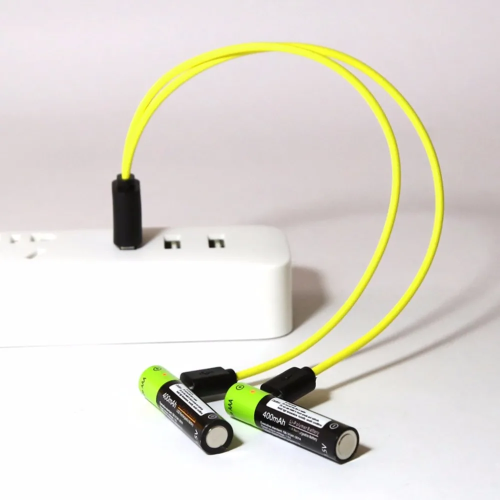2/4 шт. Mirco USB Перезаряжаемые Батарея AAA Батарея 400 мАч AAA 1,5 V игрушки дистанционного аккумуляторы с контроллером литий-полимерный Батарея