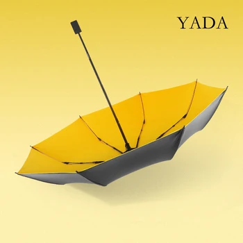 

YADA INS 2020 New Luxury Pure Colorful Business Umbrella Folding Black Umbrellas For Women Man UV Rain Umbrella YD200197