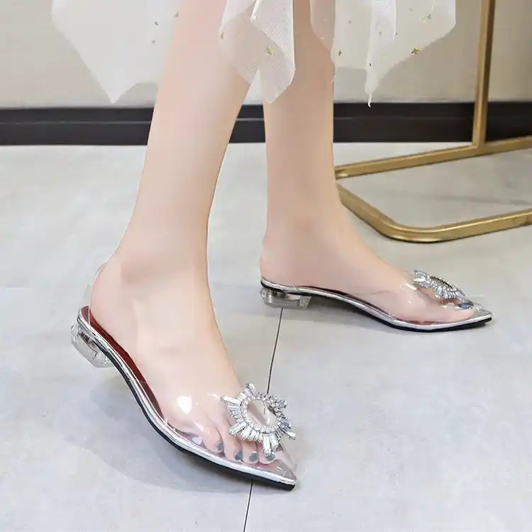 flat perspex shoes