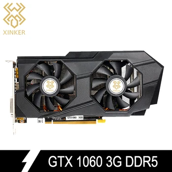 

8008MHz GTX1060 3G 192Bit GDDR5 PCI-E 3.0 Video Graphics Card for NVIDIA GPU DVI-DP-HDMI Dual Fans GTX 1060 Gaming Card