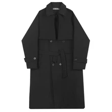 Зимнее мужское тканевое пальто, длинный Тренч, большой размер, толстое теплое шерстяное пальто, парка с капюшоном, одежда, одежда, Мон Эркек кабан абриго