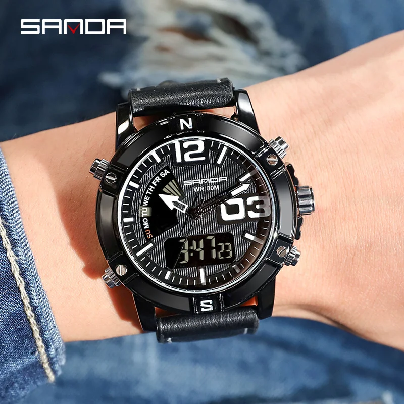 

Outdoor Adventure Watch Men Waterproof Sport Watch Stopwatch Calendar Display Digital Watch Stylish Electronic Clock for Men