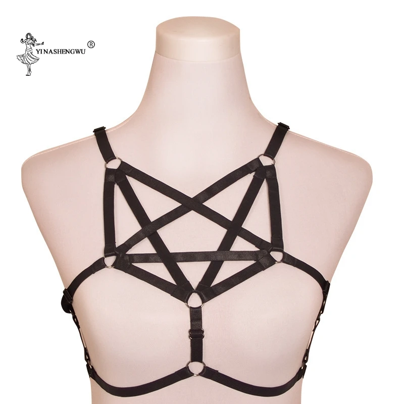 Adult Women Sexy Lingerie Body Binding Sex Toy Harness Strap Bra Lingerie Underwear Accessories Party Nightclub Club Dancewear