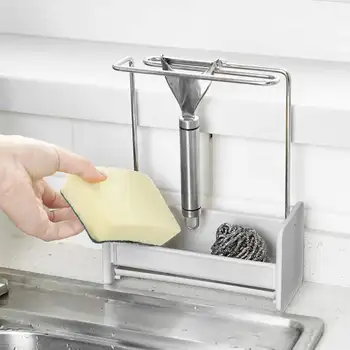 

Dishcloth Sponge Drying Rack Detachable Kitchen Countertops Storage Racks Multifunctional Kitchen Towel Stand Soap Holder