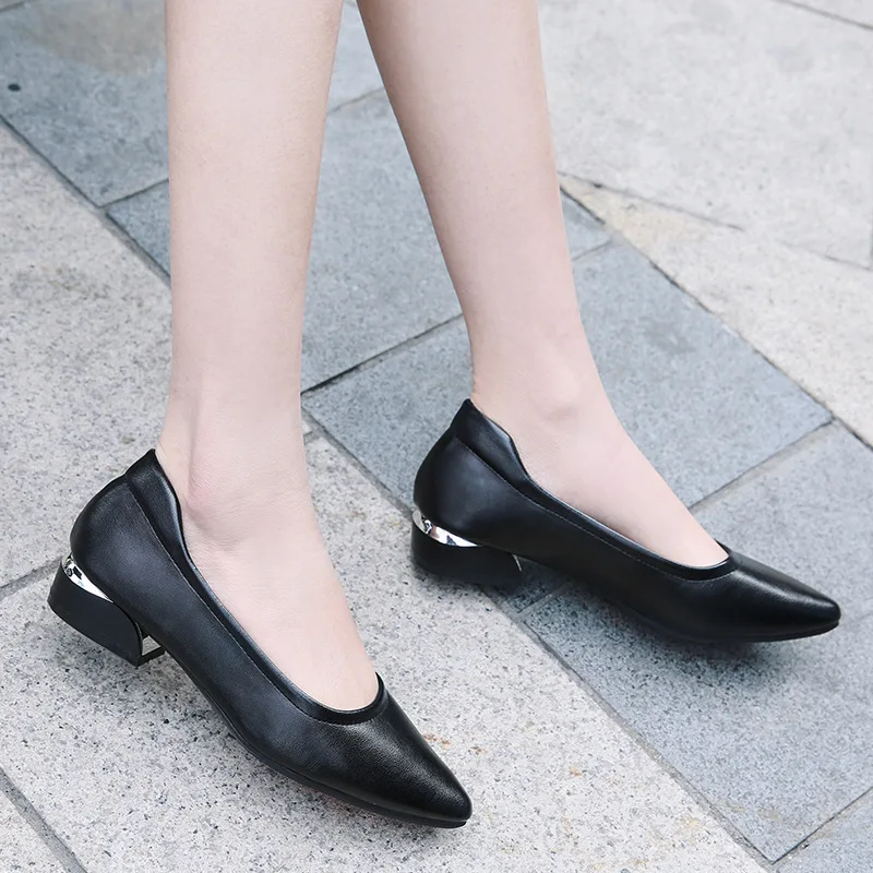 

Work Shoes Female Black Business Shoes Soft Bottom Single Hotel Anti-slip Formal Wear High Heel Shoes Etiquette Airline Stewarde