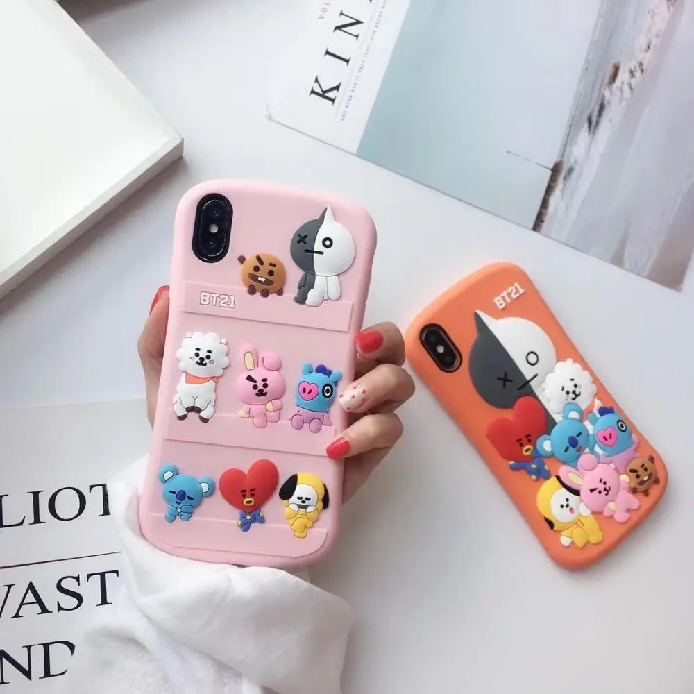 

GOOYIYO - Cartoon Phone Case For iPhone 6 6S 7 8 Plus X XR XS MAX Case Soft Silicone Full Protection Back Cover Shell