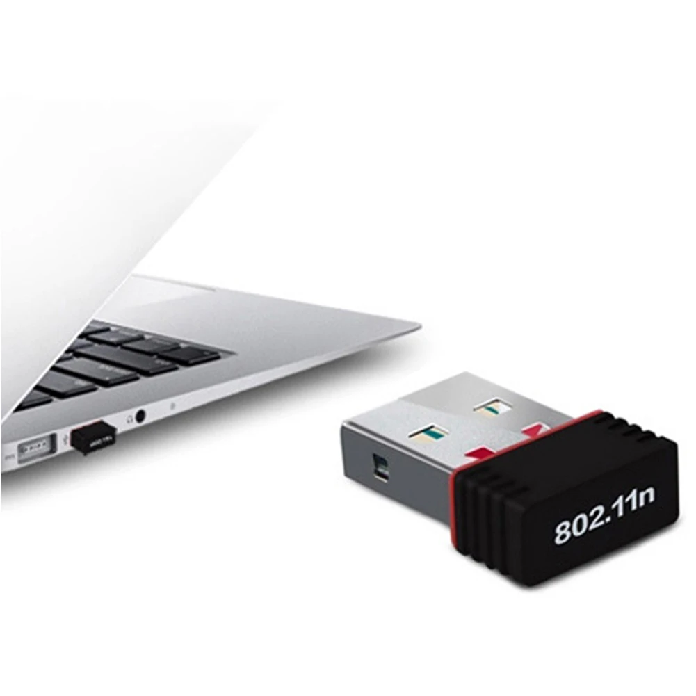USB мини беспроводной Wifi адаптер приемник сетевой LAN Карта ПК 150 Мбит/с USB адаптер RTL8188 MT7601 2x1,5x0,6 см