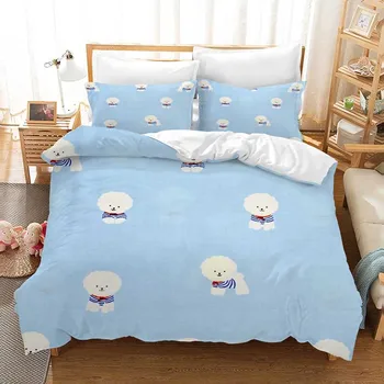

Cartoon Children Bedding Set Duvet Covers Pillowcases Fish Deer Cat Girl 120g Comforter Bedding Sets Bedclothes Bed Linen