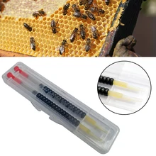 Beekeeping Grafting Tool Bee Queen Larva Retractable Grafting Tool New Supplies Tools with Spring 1 Box 2 pens