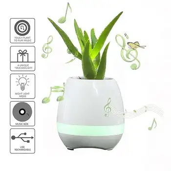 

k3 Smart Music Flower Pot Speaker Simple Design Smaller And Fresh Wireless bluetooth 4.1 USB Speaker For Home And Office Use