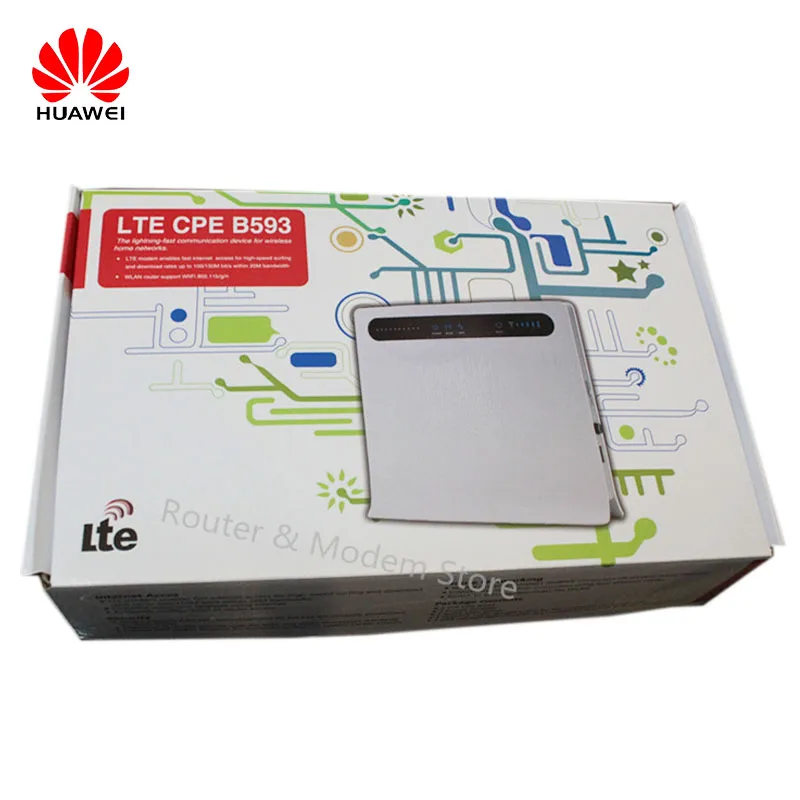 Разблокированный Новый Wi Fi роутер HUAWEI B593 B593u 12 4G 100 Мбит/с LTE CPE беспроводной шлюз