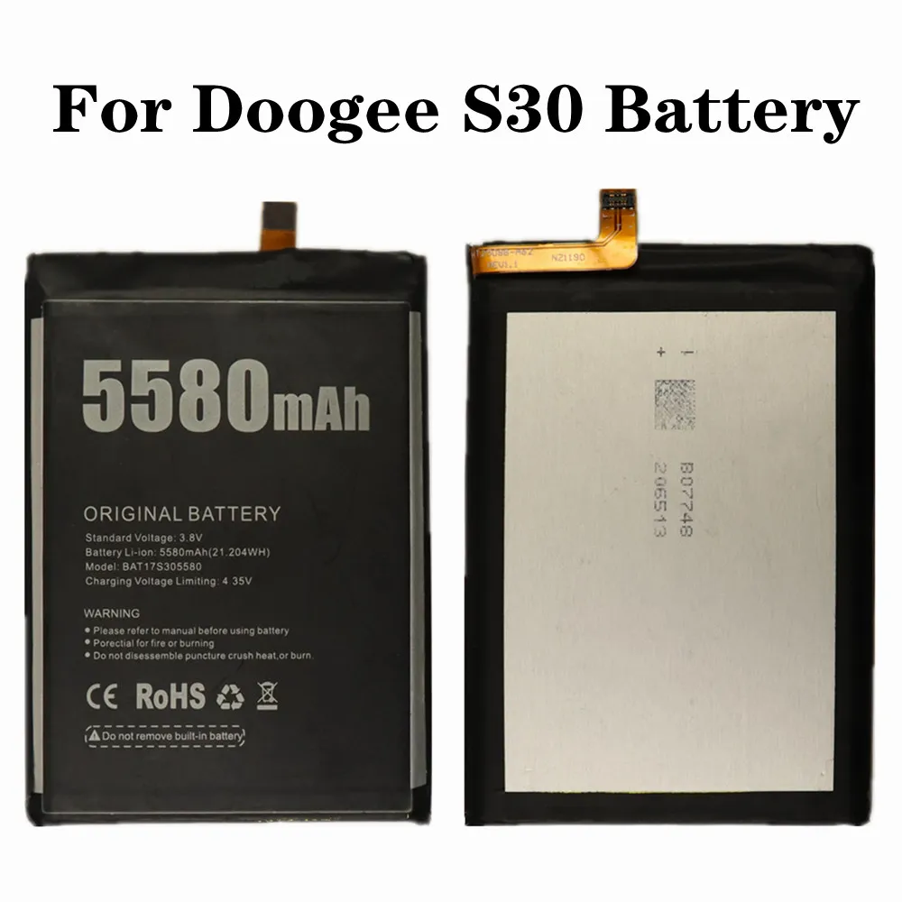 100% Новый аккумулятор для телефона S30 S 30 Для Doogee BAT17S305580 5580 мАч Полимерные