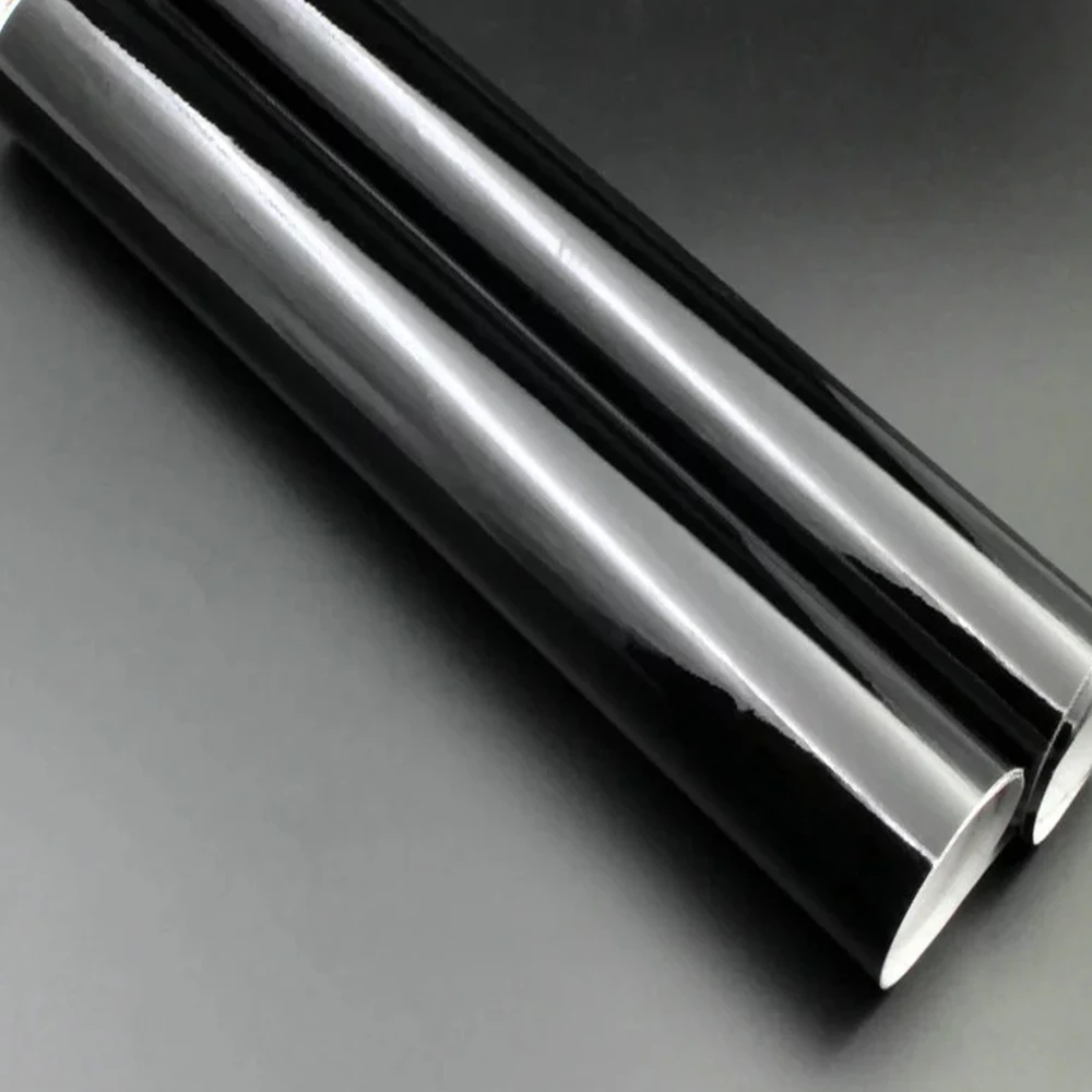 

High Quality Glossy Vinyl Film Gloss Black Wrap Bubble Free Car Wrapping For Motorcycle Car Stickers Accessories Styling