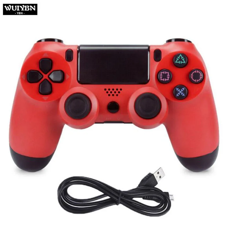 WUIYBN Проводной USB PS4 контроллер игровой джойстик геймпад для SONY playstation 4 консоли ПК паровой джойстик - Цвет: Красный