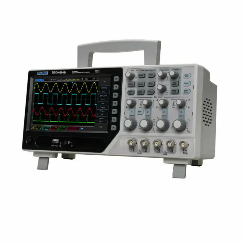 Hantek 80-250 МГц цифровой осциллограф 4CH 1GS/s+ 64K цифровой накопитель+ EXT+ DVM функция автоматического диапазона