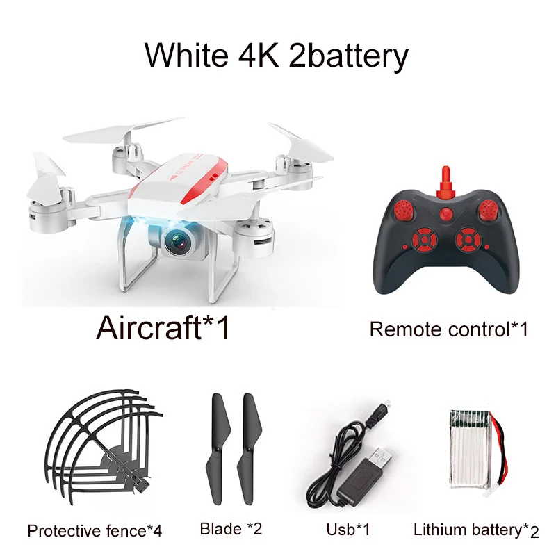 Global Ky606d Дрон 4k Rc вертолет Дроны с камерой Hd долгое время полета Rc Gps Дрон Wifi Fpv Квадрокоптер складной игрушки для детей - Цвет: white 4K 2B