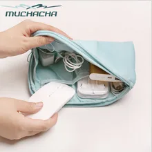 Muchacha Trendy Twill Nylon Reizen Mobiele Gadget USA Kabel Apparaten Insertion Organizer Vlucht Pilot Digitale Storage Bag