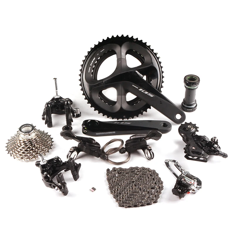 Комплект велосипеда SHIMANO 105 R7000 RS700 2x11 Speed 165/170/172.5/175 мм 50 34T 52 36T 53 39T дорожный