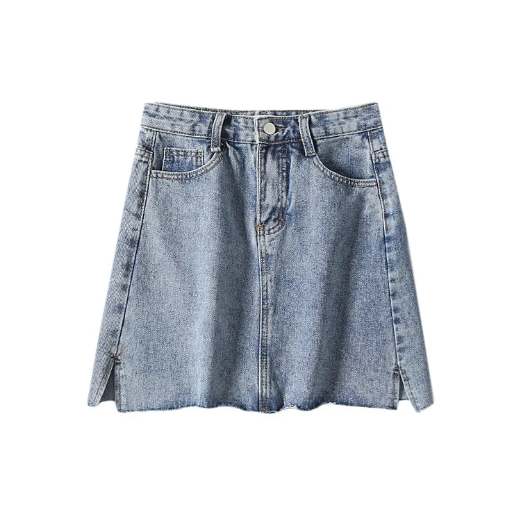 

One-Piece dai han Wind CHIC High-waisted Flash Cowboy Half-length Short Skirt Fruiting Body